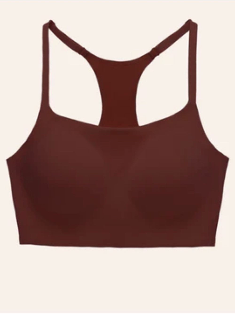 Huug womens daily razorback Seamless brown bra size XL